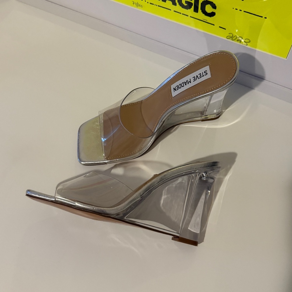Steve Madden Lucite Wedges